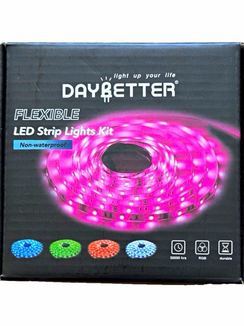 Pink Flexible LED Strip Lights Kit